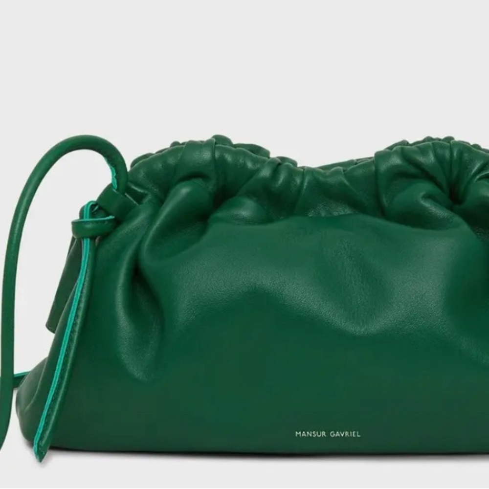Mansur Gavriel Mini Cloud in Leaf Green